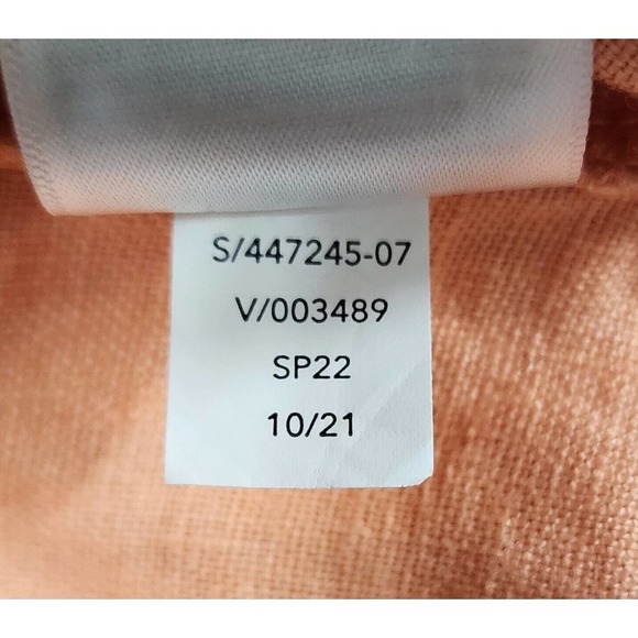 ATHLETA CABO Pull on Drawstring Linen 4" Shorts Cactus Peach Coral Size 4 - Picture 10 of 10